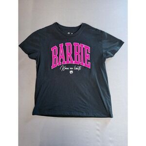 Barbie Know No Limits Black Graphic Print Short Sleeve T-Shirt